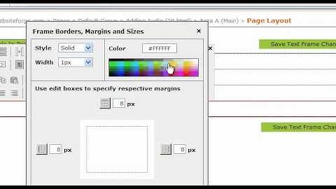 Content Tools Frames Borders Margins & Sizes - Websiteforge Ecommerce Website