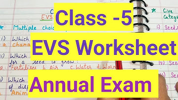 Class 5 evs annual exam Question Paper 2024-25 | Class 5 Exam Paper evs worksheet | part 2