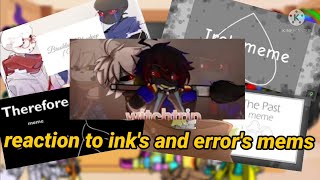 reaction to inks and errors memes//gacha club//Omegaverse//