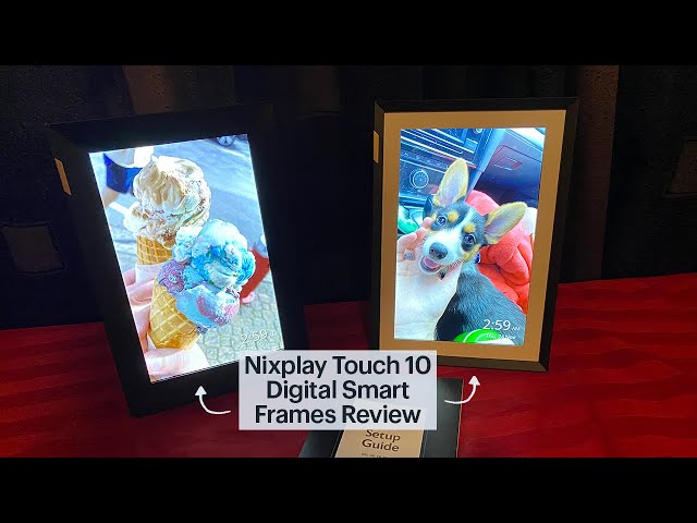 Nixplay W10p Classic Black 10.1 inch Touch Screen Smart Digital Picture Frame