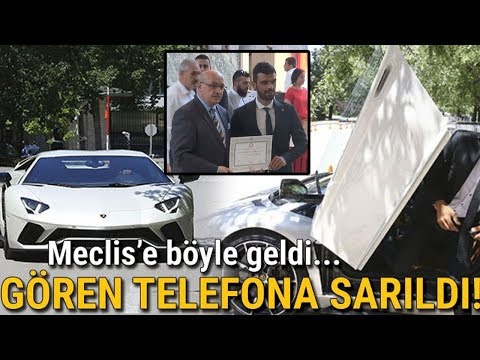 Kenan Sofuoğlu, Meclis'e Lamborghini ile Geldi