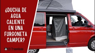 Ducha de agua caliente en una furgoneta camper, ¿se puede?