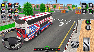 Realistic City Transport Bus Driving 3D: City Traffic driving simulator 2025 - Android gameplay