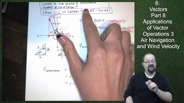 [ASL] 8. Vectors - Part 8 - Applications of Vector Operations, Air Navigation and Wind Velocity