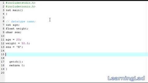 005  05    Variables Declaration and Usage in C Programming   Video Tutorials