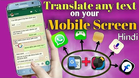 📱📱On-screen translate/On-screen translate app/on-screen translator for android.