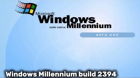 Windows Millennium post-beta 1 build 2394