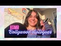 Hindi asmr  whispering famous bollywood dialogues mic brushing