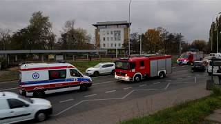 Wypadek na Wielkopolskiej w Łodzi! Alarmowo! 310[E]21,43 + E01 020