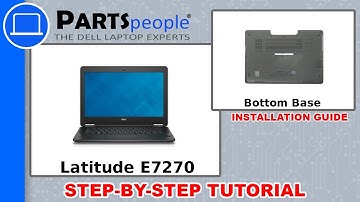 Dell Latitude E7270 (P26S001) Bottom Base How-To Video Tutorial