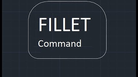 Fillet Command in AutoCAD Urdu, Hindi