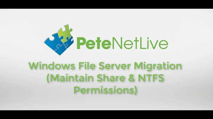 Windows File Server Migration (Maintain Share & NTFS Permissions)