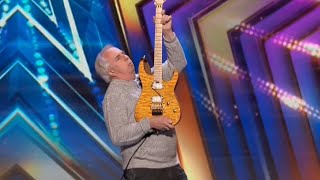 John Wines Shredding "We Will Rock You" on the Electric Guitar | Auditions | AGT 2023