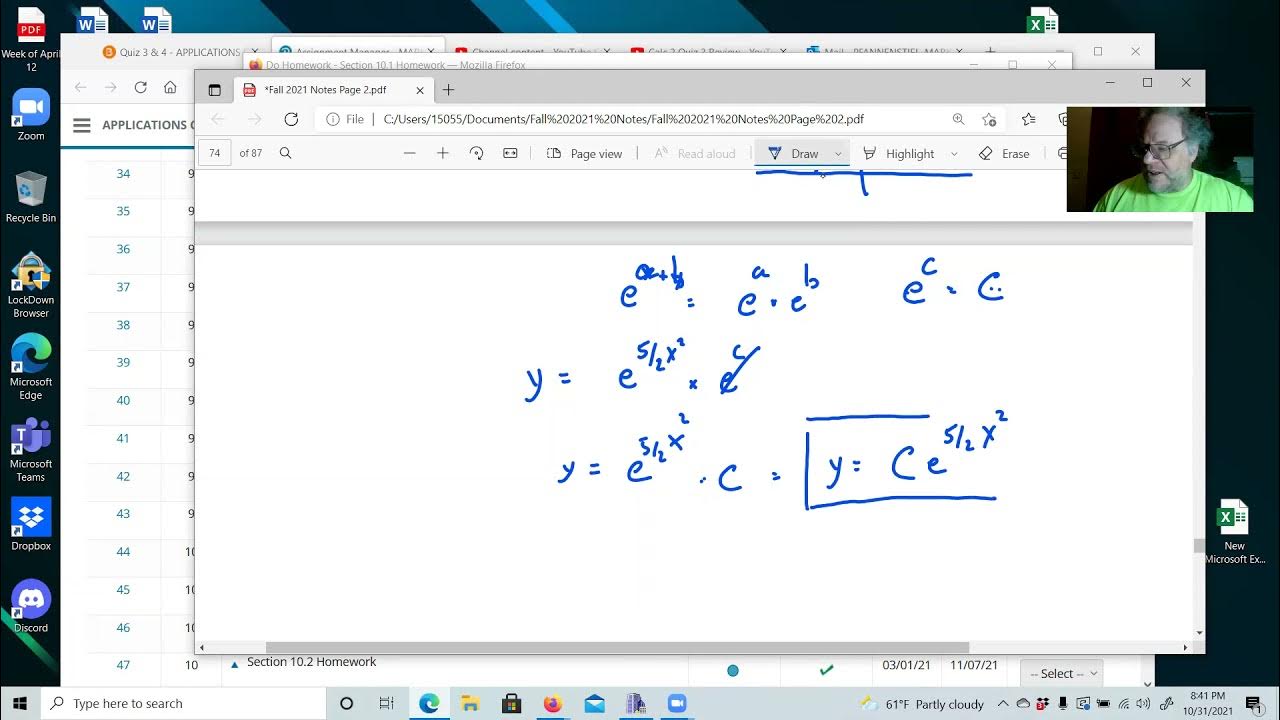 Calc 2 Intro to Differential Equations YouTube
