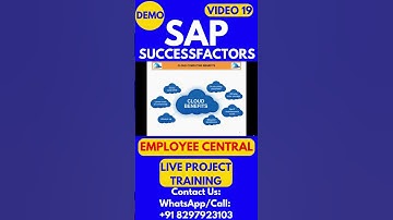 SAP SuccessFactors Employee Central Training Video 19 #sapsuccessfactorstraining #sapsuccessfactors