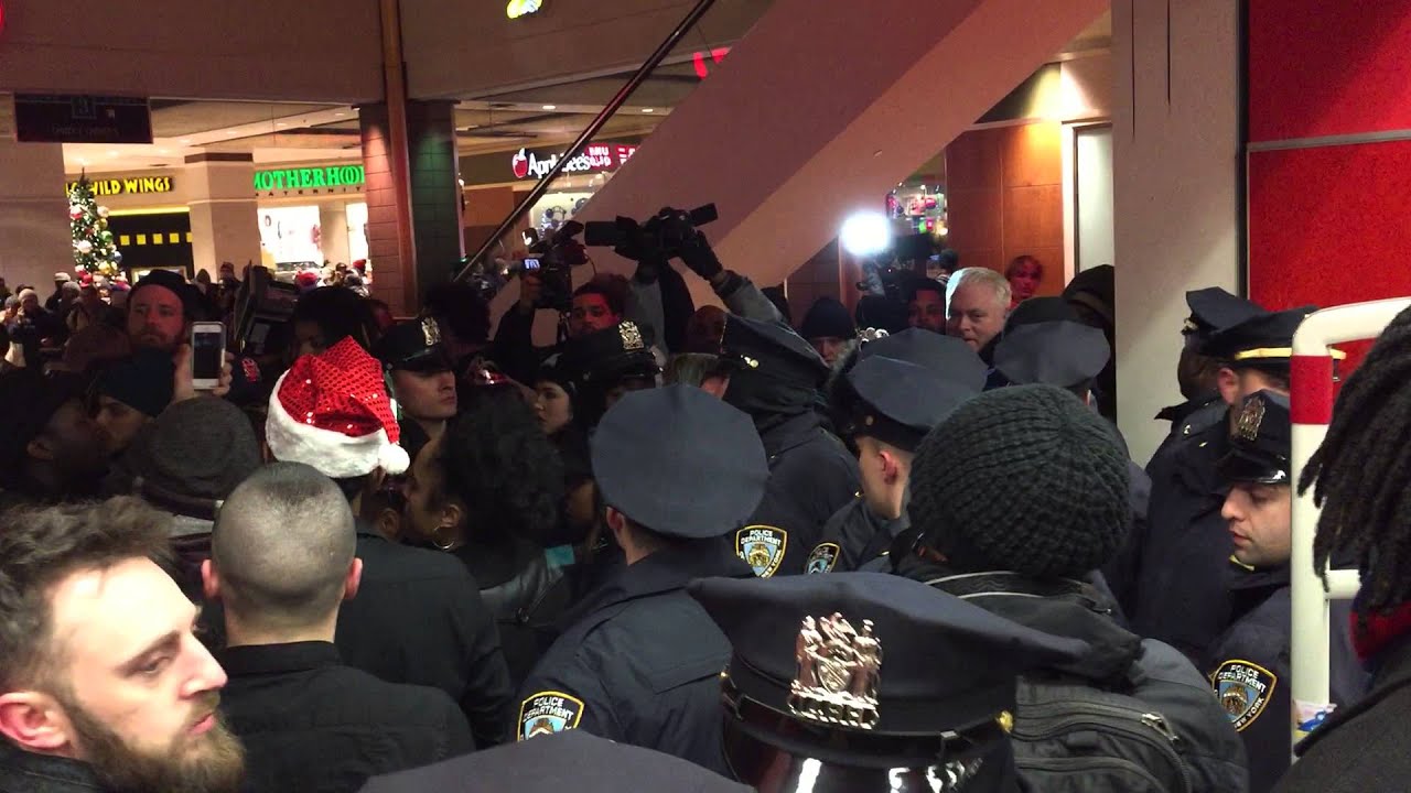 Eric Garner protesters at Atlantic Avenue Target, 8 December 2014 YouTube