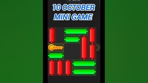 10 October Mini Game puzzle solved Key 100%। Hamster Kombat Mini Game 10 October today. #minigame
