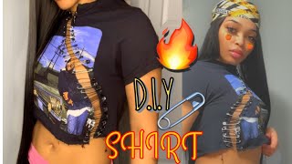 TRENDY SAFTEY PIN SHIRT 🧷🔥 | QUICK AND EASY!