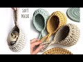 Подвесная корзинка из шнура или трикотажной пряжи | Сrochet hanging basket  (english subtitles)