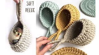 Сrochet hanging basket  | Soft Decor  Tatiana Chakur