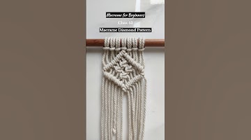 Macrame for Beginners Class 43 #macrame #macrameforbeginners #macramepattern #macramedesign #boho
