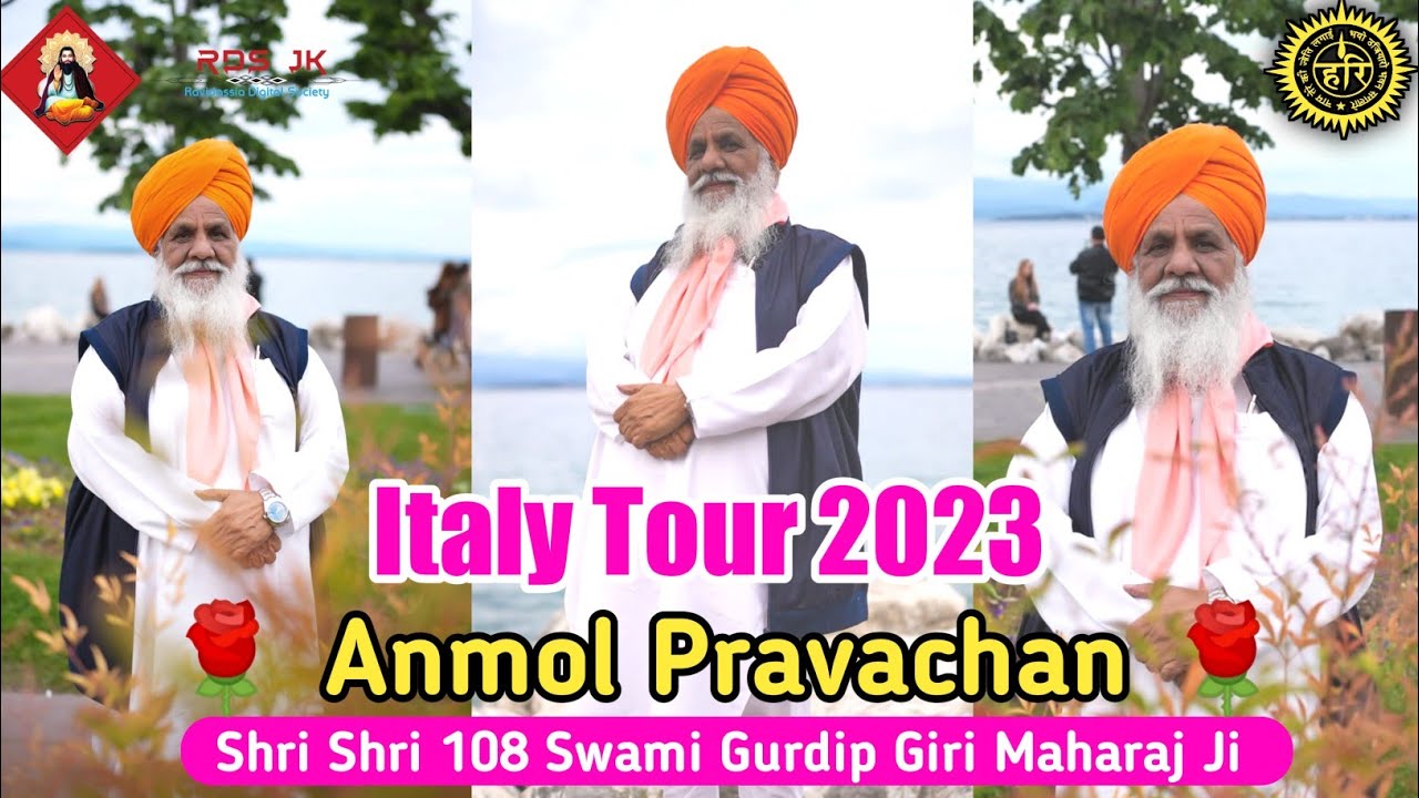 Italy Tour 2023  Anmol Pravachan  Shri Shri 108 Swami Gurdip Giri Maharaj Ji  Jai Guru Dev Ji