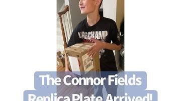 My Connor Fields Replica Plate Arrived!