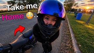 Her FIRST Time on an MT07