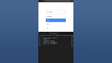 “This dropdown menu is built with just HTML & CSS—no JS! #cssmagic #uidesign #frontendshorts”