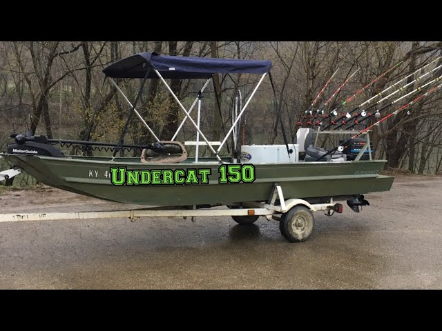 CATFISH boat setup. A tiny boat rigged for trophy catfish.. 