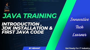 Java Tutorials Day 1 | JDK Installation | Java Introduction & History | Run First Java Code