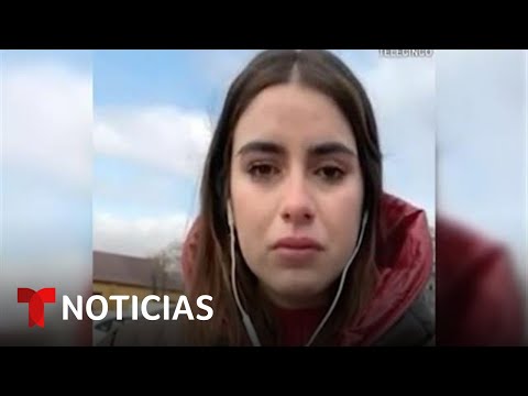 Reportera relata llorando lo que un padre le rogó en Ucrania | Noticias Telemundo