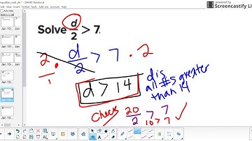 Solve One step inequalities with multiplication and division