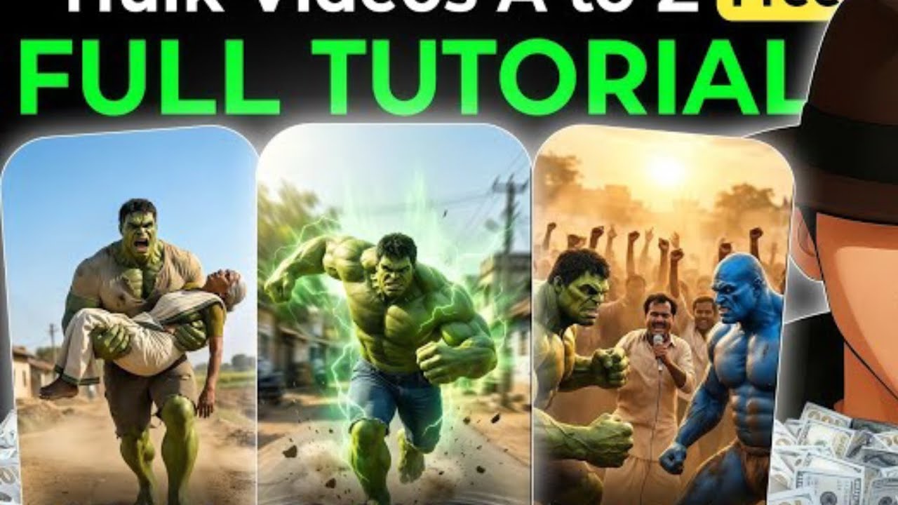 How to Create perfect hulk ai video 🤨 