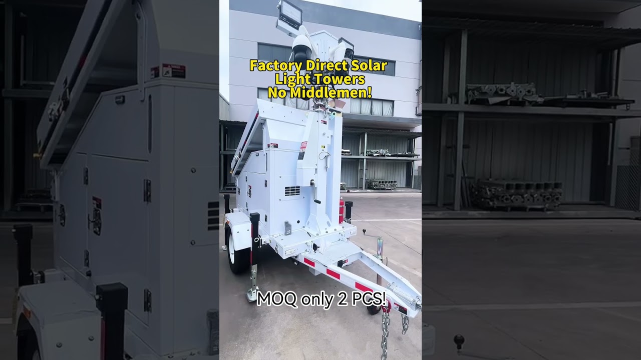 Factory Direct Solar Light Towers -No Middlemen!