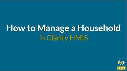 How to Create a Household and Manage Members