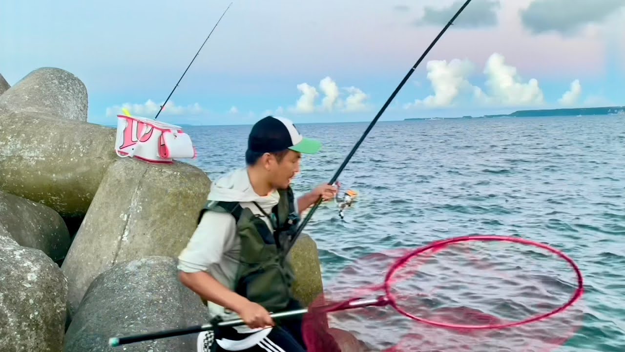 【爆飛】沖縄のスーパーフカセ釣りでハリス10号で挑む…【沖縄釣り　okinawa fishing】