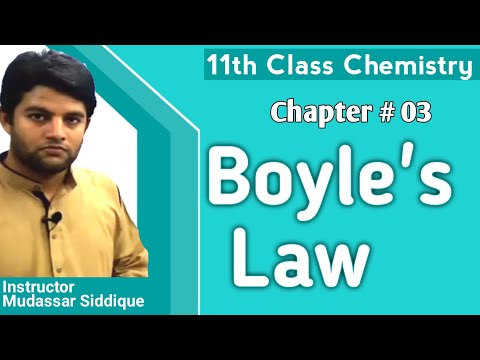 Boyle's Law in Urdu [Hindi] | Chapter # 03 | Mudasir Siddique | 11th Class Chemistry