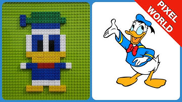 How to Build  Donald Duck by LEGO Blocks