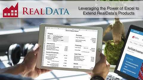 RealData software features - Video #2: Leverage the Power of Excel
