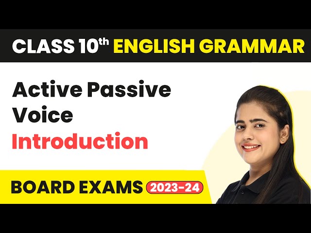 Active-Passive Voice - Introduction | English Grammar - Youtube