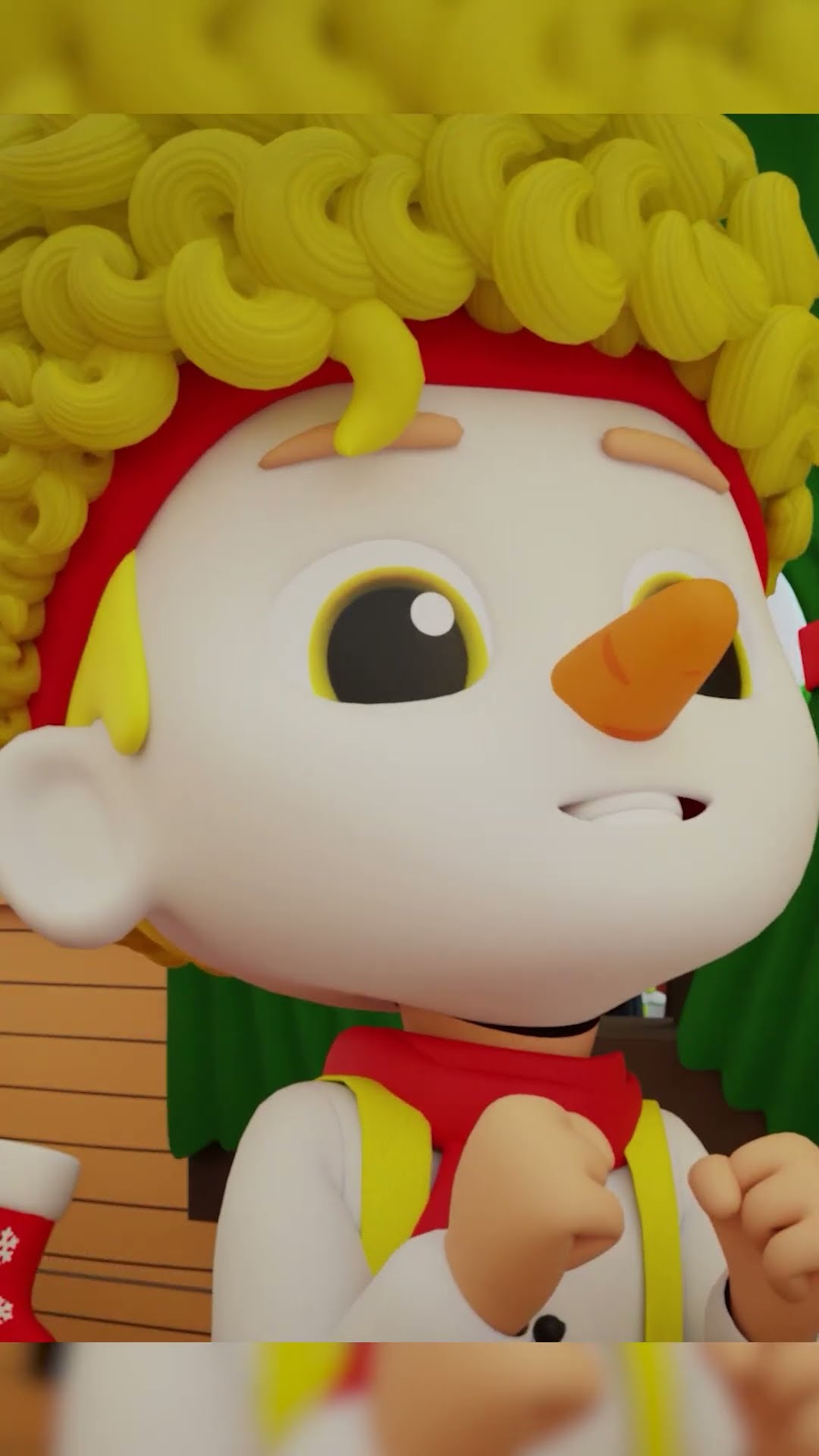 ¿Toc-toc-toc? (Chicky muñeco de nieve y Boom-Boom Santa) | D Billions Canciones Infantiles #shorts