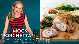 Easy mock &quot;Porchetta&quot; with pickled onion-apple compote