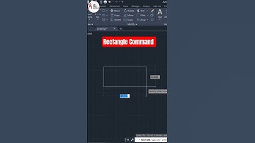 Rectangle Command in Autocad | autocad for beginners | #shorts #autocad #abcadworld