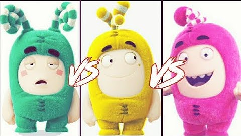 Zee vs Bubbles vs Newt ( oddbods turbo run )