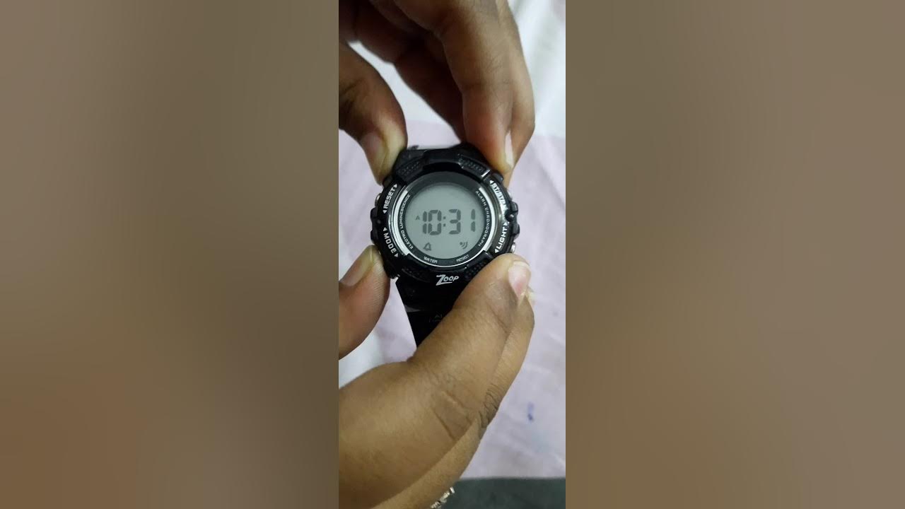 How to change time on zoop watch YouTube