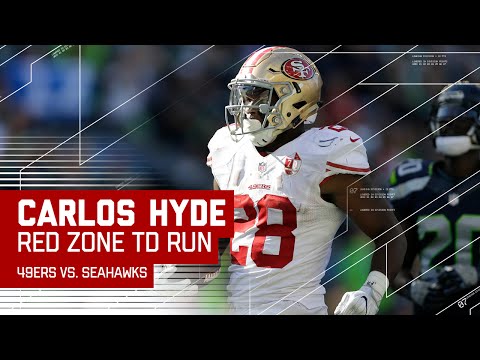 Carlos Hyde Huge Run & Red Zone TD Blast! | 49ers vs. Seahawks | NFL