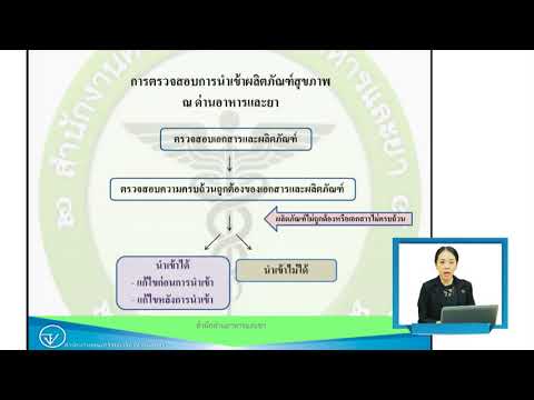 การตรวจสอบการนำเข้าผลิตภัณฑ์สุขภาพ ณ ด่านอาหารและยา