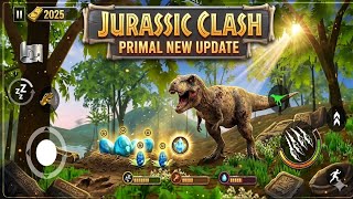 NEW UPDATE :  JURASSIC CLASH PRIMAL DINO SIM 🤯 || I Found Same Version Of Jurassic Primal Game