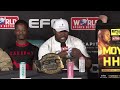 EFC 127 Fight Week Presser and Face-offs!